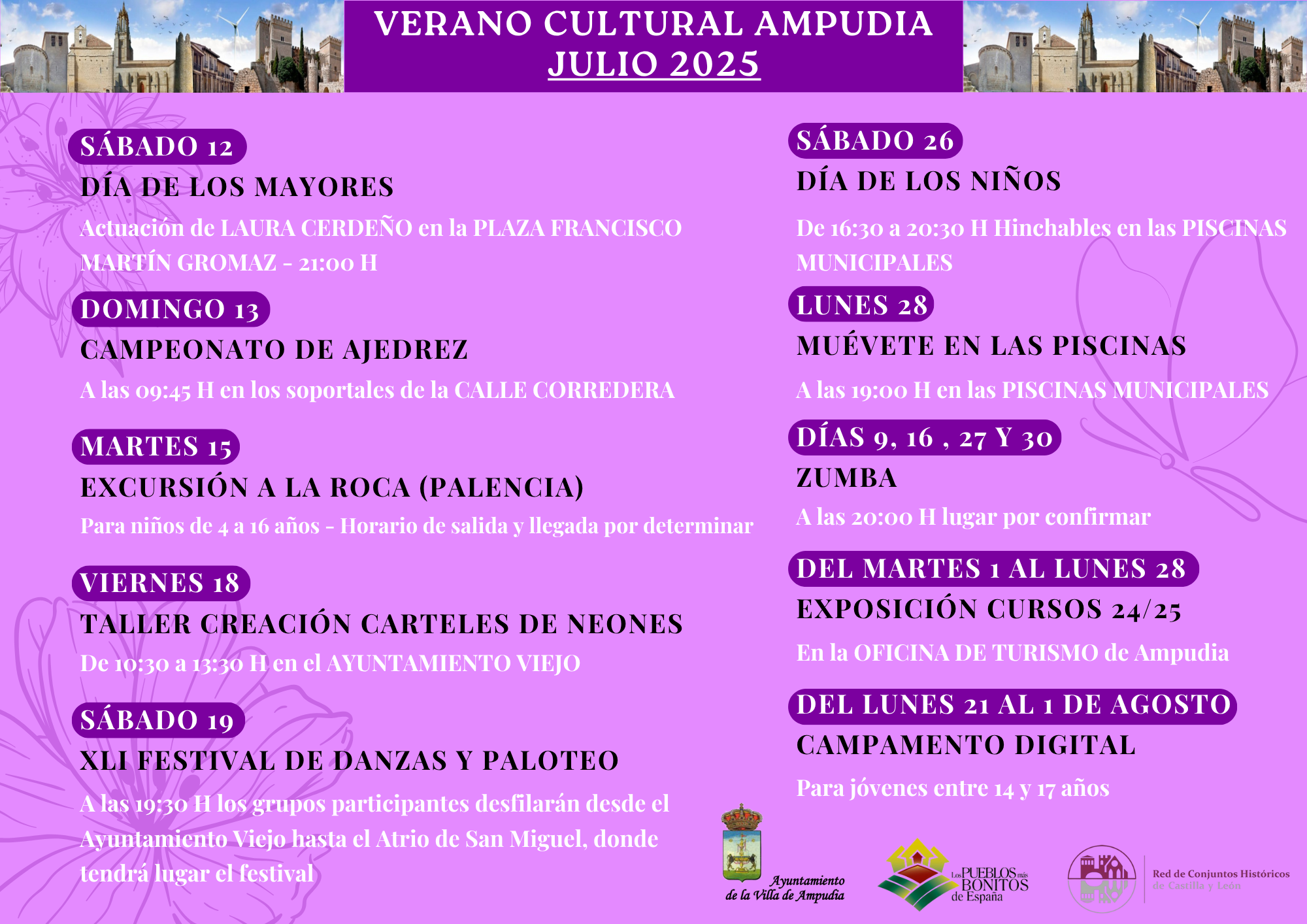Verano Cultural Ampudia Julio 2025