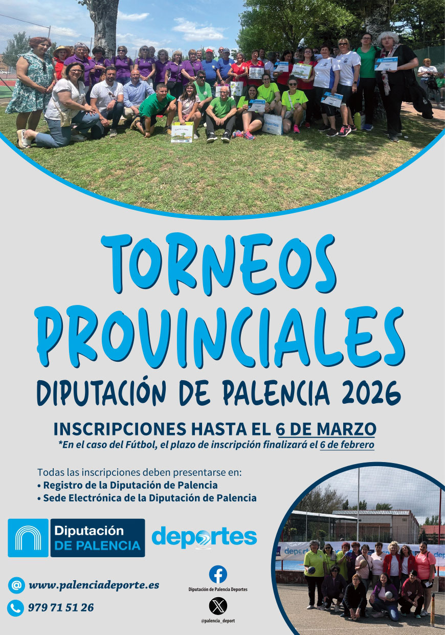 Torneos Provinciales Diputación de Palencia 2026