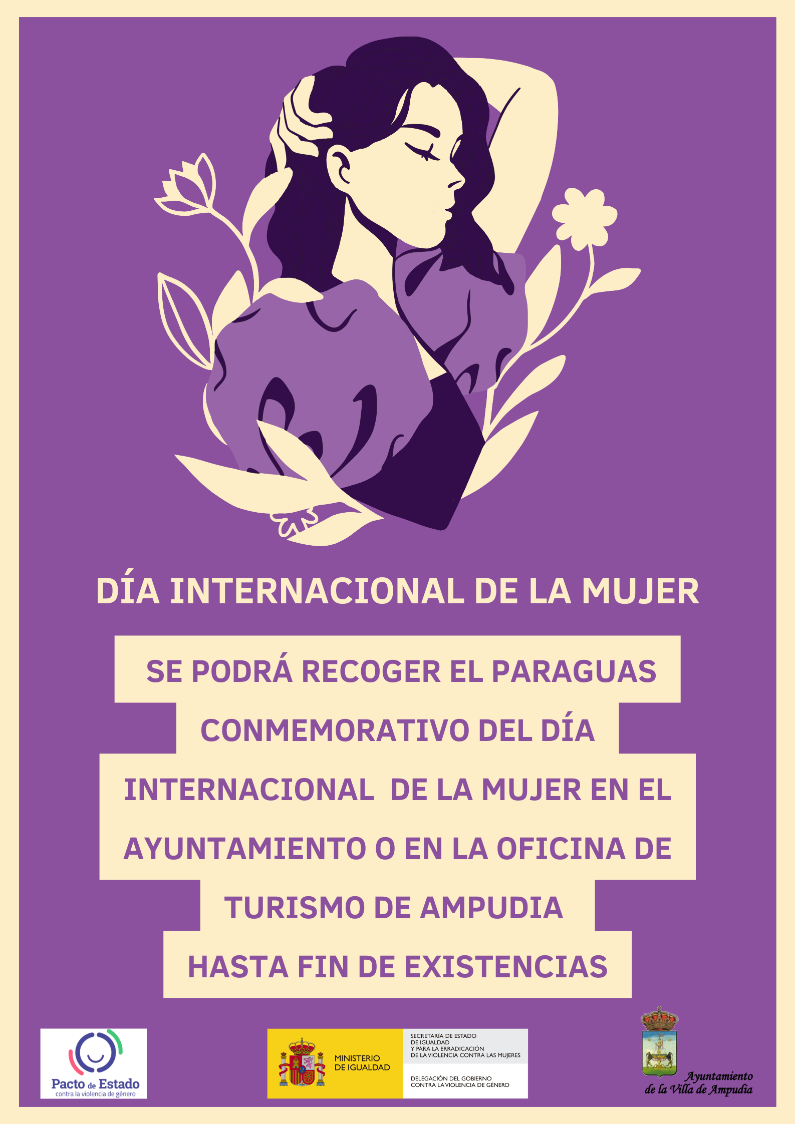 Día Internacional de la Mujer. Paraguas conmemorativo