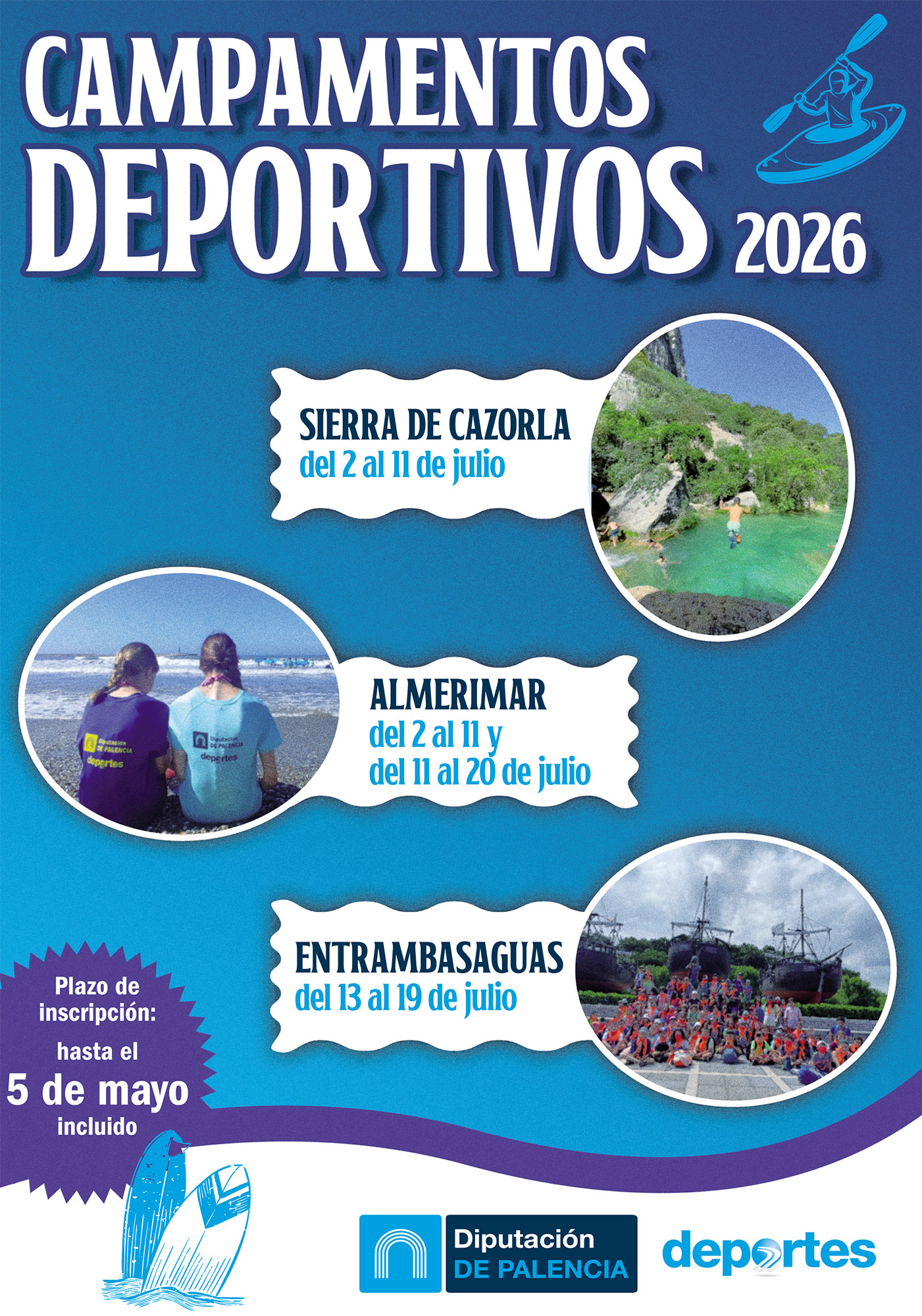 Campamentos Deportivos 2026 Diputación de Palencia