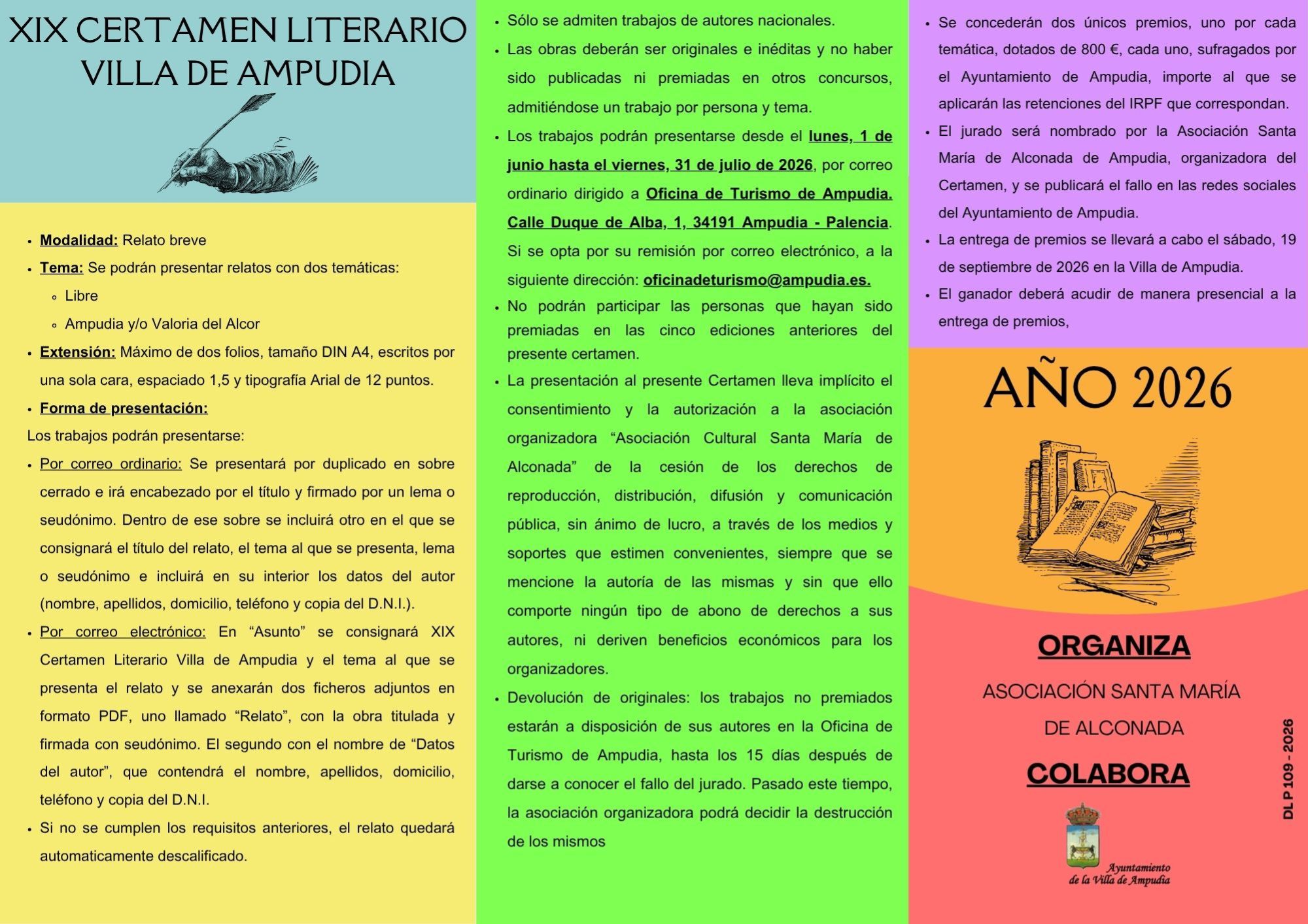 XIX Certamen Literario Villa de Ampudia