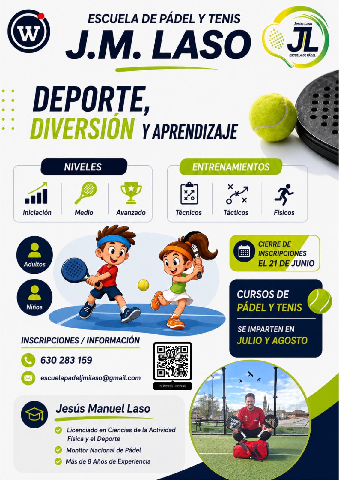 Clases de pádel J.M. Laso