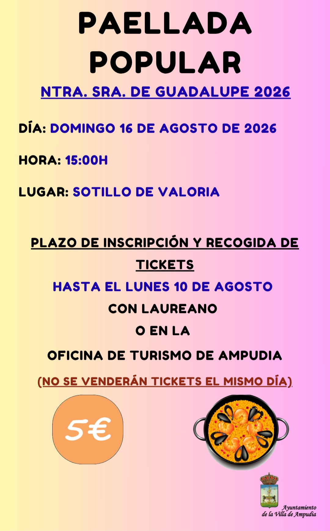 Paellada popular. Ntra. Sra. de Guadalupe 2026