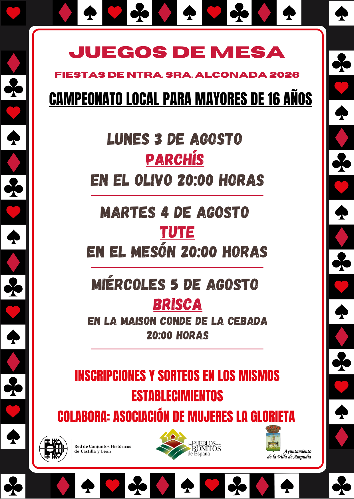 Juegos de Mesa. Fiestas de Ntra. Sra. Alconada 2026