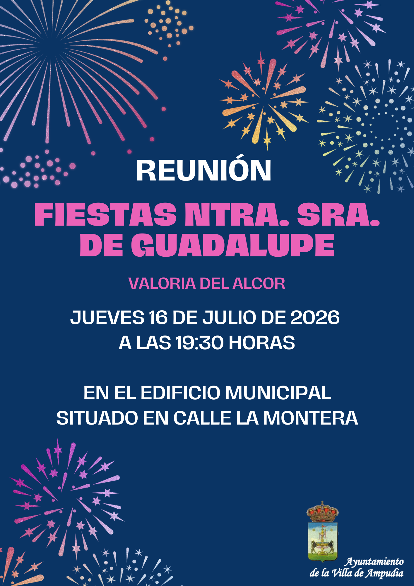 Reunión Fiestas Ntra. Sra. de Guadalupe. Valoria del Alcor