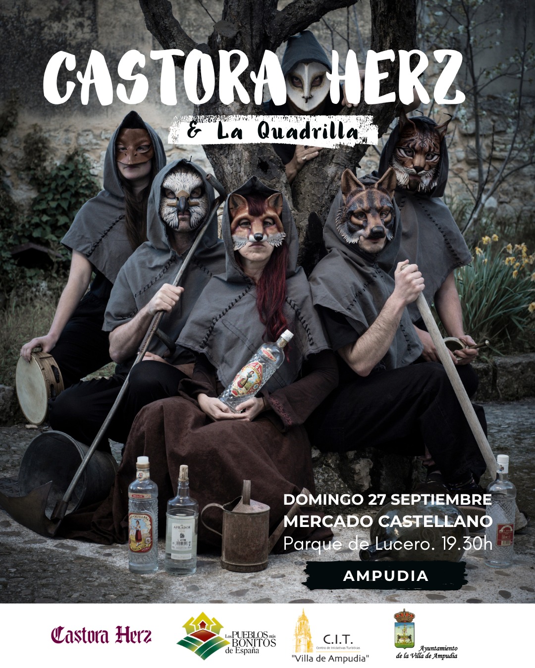 Actuación de CASTORA HERZ y LA QUADRILLA