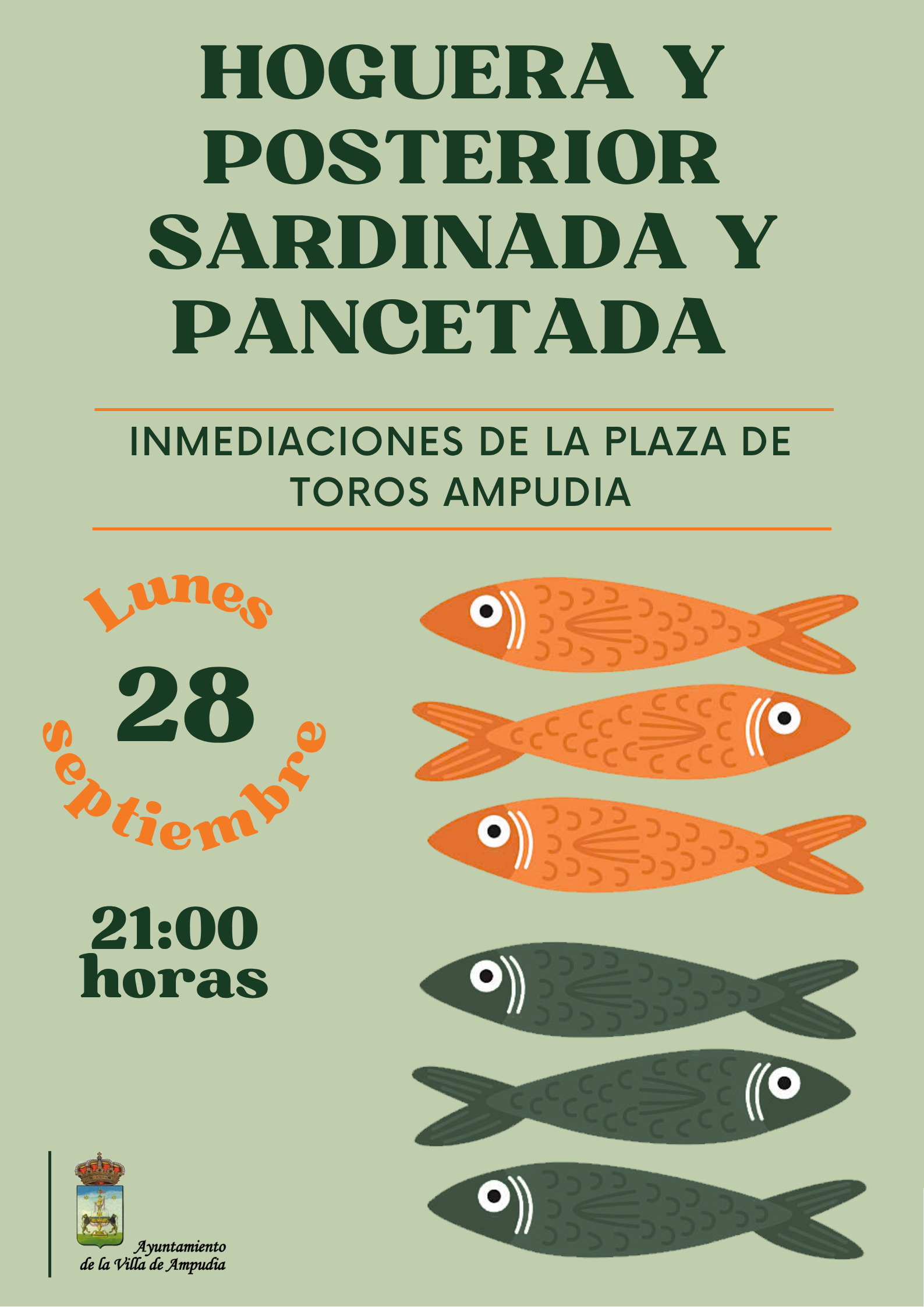 Hoguera y posterior sardinada y pancetada
