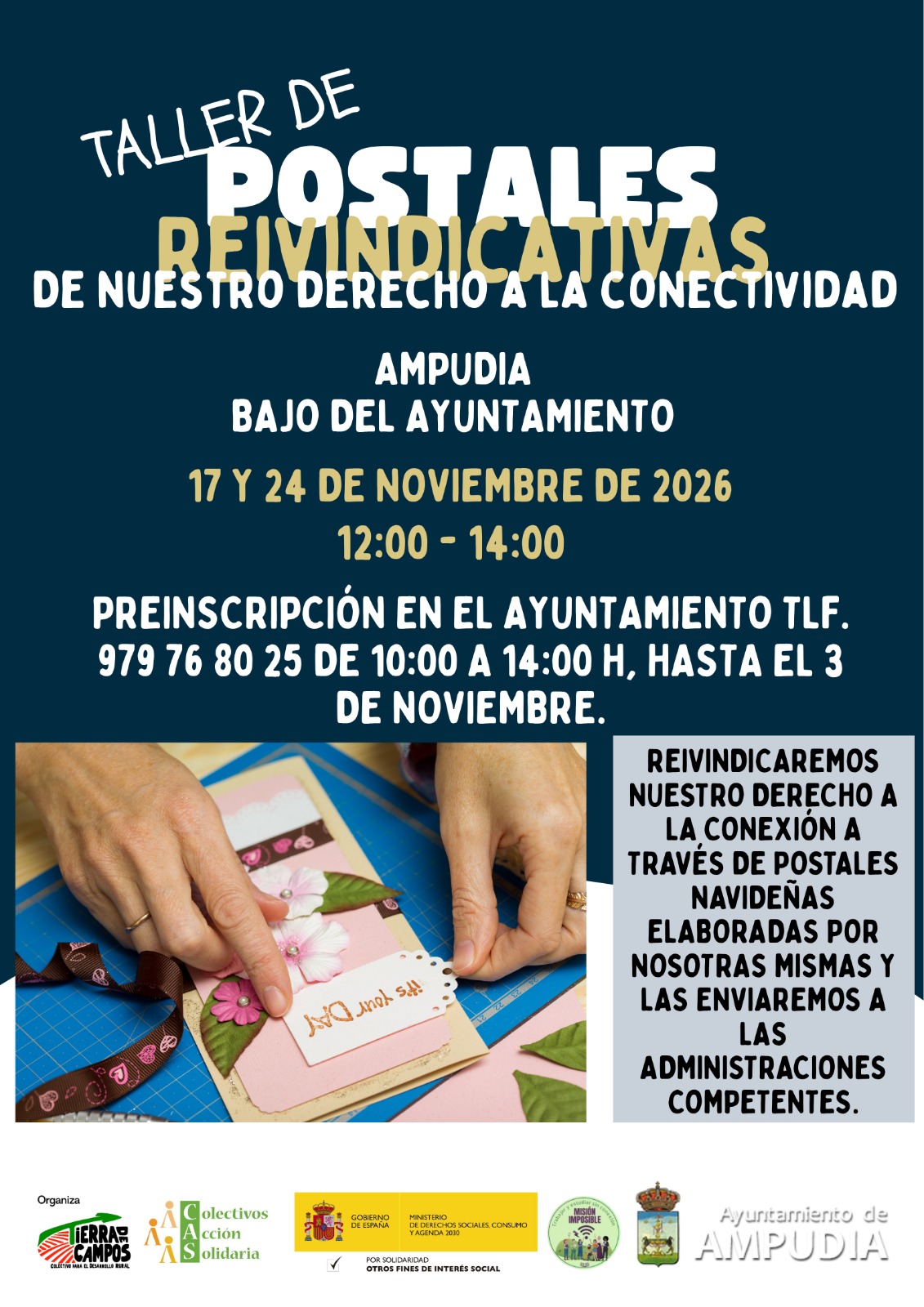 Taller de postales reivindicativas de nuestro derecho a la conectividad